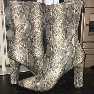 Snake skin sock boots 🐍